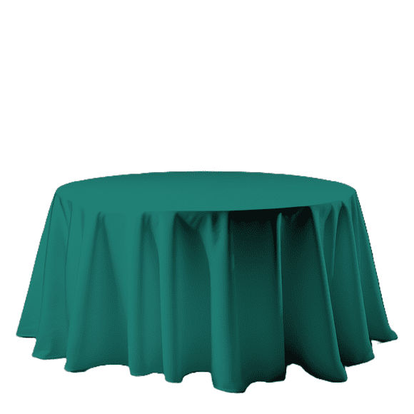 Mantel Para Mesa Redonda Medida 2.90 Diámetro Esmeralda