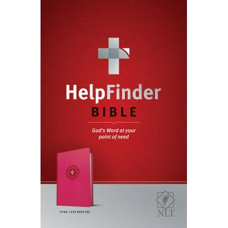 HelpFinder Bible NLT (Red Letter, LeatherLike, Pink) : God’s Word at Your Point of