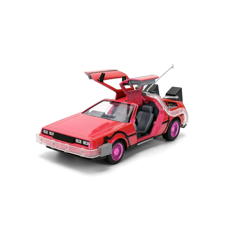 Jada Toys 1:24 Back to The Future Time Machine Pink Slips Die-Cast