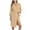 #064-Beige, variant on Women's Soft Robe with Tie Belt Three-Quarter Sleeve Open Front Casual Loungewear