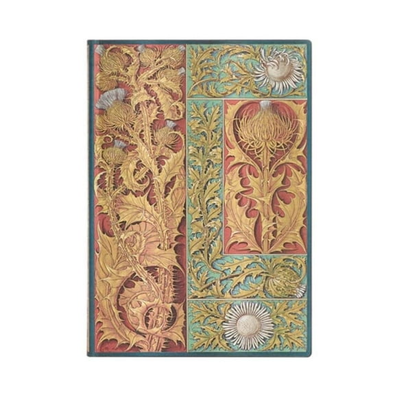 Paperblanks | Wild Thistle | Vox Botanica | Softcover Flexi | Midi | Lined | Elastic Band Closure | 176 Pg | 100 GSM (Diary)