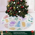 thumbnail image 6 of GZHJMY Mardi Gras Christmas Tree Skirt, Tree Skirt for Holiday Party Home Christmas Day Ornaments 36", 6 of 6
