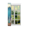 thumbnail image 3 of MKHERT Shell Houses Thermal Insulated Blackout Window Curtain Kitchen Curtain 52x84 inch, 3 of 3
