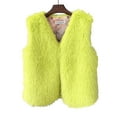 thumbnail image 2 of YDFCWXW 2025 Fashion Women Fur Vest Short Sleeveless Jacket Winter Warm Coats Outwear Comfy Soft Waistcoat Light Green, M, 2 of 7