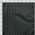 thumbnail image 3 of oneOone Viscose Jersey Fabric Leaves & Floral Block Print Fabric BTY 60 Inch Wide, 3 of 4