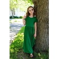 thumbnail image 5 of Arshiner Girls Maxi Dress Long/Short Sleeve Casual Holiday Dress with Pockets, 5 of 6