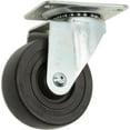 thumbnail image 3 of 3-1/2" Hard Rubber Wheel, Medium Duty Swivel Plate Caster, 275 Lb. Capacity, 3 of 3