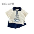 thumbnail image 1 of Costumes de Sœur Mode Pull Col Rabattu Hauts Shorts Mode Pull-Over Dessin Animé Mignon Manches Courtes Tenues Robes Ensemble de Vêtements 130, 1 of 8