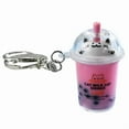 thumbnail image 7 of Yiran Cat Milk Tea Keychain, Pink, 1 Pack, 7 of 7