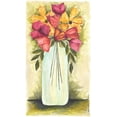 thumbnail image 2 of Shamp, Cindy 15x24 White Modern Wood Framed Museum Art Print Titled - Abstract Flower I, 2 of 4
