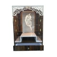 thumbnail image 4 of Wooden Temple / Designer Mandir For Home With LED Lights / Temple For Home And Office / Pooja Mandap / Pooja Ghar /Hindu Pooja Temple, 4 of 10