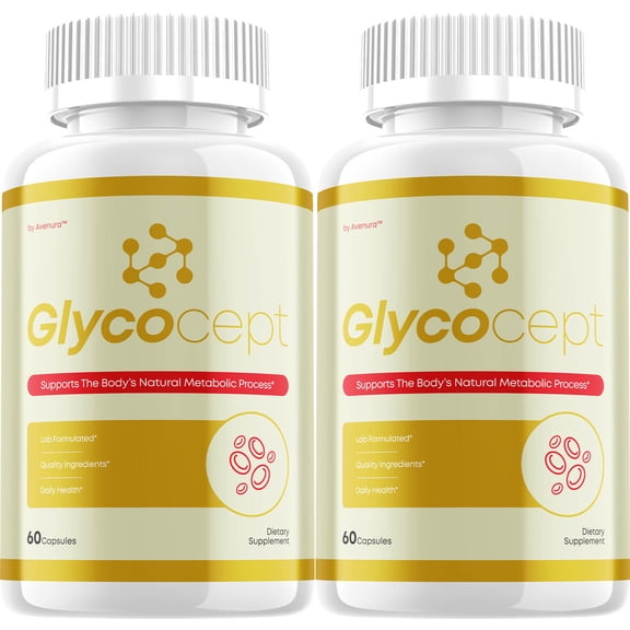 Glycocept Capsules – Glyco Cept Natural Blend Glycogen Formula for Health Support, 2 Pack, 120 Capsules