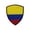 E, variant on QIUXUJ - 1 Pack Colombia Flag Embroidered Patches, Shield Shape Tactical Emblems, Iron On Sew On Badges for Backpack, Hat, Jacket & Outdoor Decoration (E)