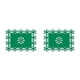 thumbnail image 3 of Bewildely Manteles individuales para , fiesta, vacaciones, boda, cena, tapete de comedor con aislamiento térmico, bandeja para platos Verde/35*25cm 2Conjunto, 3 of 6
