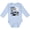 AE-Light Blue, variant on Inktastic Little Sister and Biggest Baseball Fan Girls Long Sleeve Baby Bodysuit
