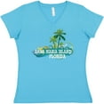 thumbnail image 3 of Inktastic Anna Maria Island Florida Women's V-Neck T-Shirt, 3 of 5