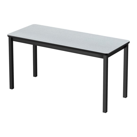 Correll LT3048-15 Table de Laboratoire, Hauteur de Tabouret / Debout 36 Pouces, 30 Pouces x 48 Pouces Dessus en Granit Gris Haute Pression avec Cadre Noir, Qualité Commerciale Solide