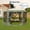 Army Green, variant on Accreate One-Push 13ft . 6-Sided Outdoor Canopy Tent Featuring Removable Roof Canopy And Wind Cloths. Versatile Shelter For Backyard Parties. Camping And Outdoor Events