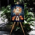thumbnail image 4 of Happy Halloween Vampire Goldendoodle BOO with Pumpkins Fun and Spooky Vertical Matte Canvas Poster Doodle Dog Lover Gifts Idea Wall Art Home Decor - 00018, 4 of 5