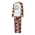 thumbnail image 2 of Franhais Family Matching Christmas Pajamas, Cartoon Gnome Print Long-Sleeved Tops + Plaid  Snowflake Pattern Trousers Sleepwear Outfits, 2 of 9