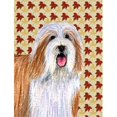 thumbnail image 1 of 11 x 15 In. Bearded Collie Fall Leaves Portrait Flag, Garden Size, 1 of 1