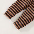 thumbnail image 7 of Toddler Baby Boy Clothes Outfit Fall Winter Long Sleeve Cartoon Top Stripe Pants Set, 7 of 7