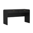 thumbnail image 6 of Grace Modern 54" Office Desk in Black and Gold (2-Drawer), 6 of 8