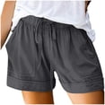thumbnail image 5 of Tnhcen Women's Plus Size Summer Pajama Shorts 100% Cotton Drawstring Casual Lounge Shorts with Pockets Sleepwear for Women S - 5XL, 5 of 7