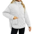 thumbnail image 3 of Chaqueta Acolchada para Mujer, con Capucha, Larga, Cremallera, Abrigo de Invierno, Chaquetas Cálidas con Bolsillos XL, 3 of 8