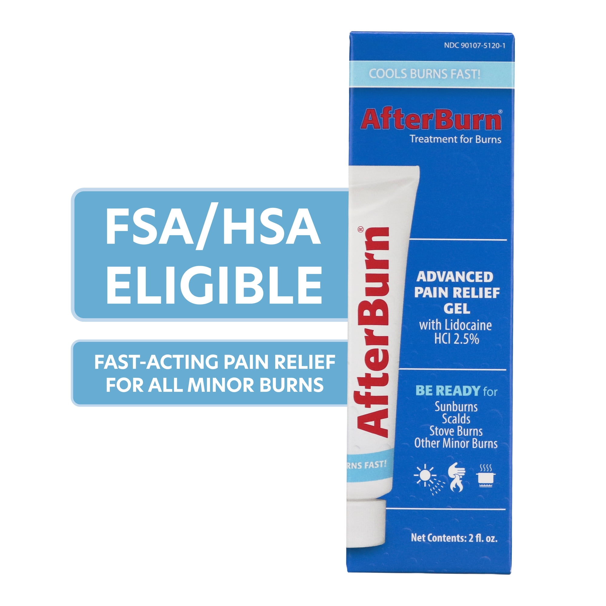 AfterBurn Advanced Pain Relief Gel, 2 oz.