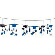 Congrats Grad Blue Graduation 3D Garland
