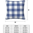 thumbnail image 4 of Blue and White Buffalo Check Plaid Pillow Covers 18x18 Set of 2, Buffalo Plaids Throw Pillow Covers Outdoor Decorative Pillow Case for Couch Bed Sofa Cushion Home Decor, 4 of 6