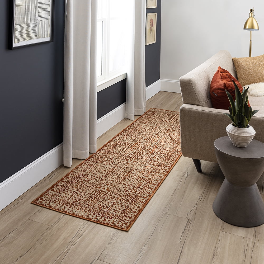 Mohawk Home Townsent Woven Indoor Runner Rug, Spice, 2' 6" x 8'