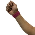 thumbnail image 5 of COUVER Cotton Terry Sports Wristbands, 1 Inch, 3 Pairs, Solid Hot Pink, 5 of 7