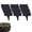 Black, variant on YAMB Imitation Stone Garden Fence Edging, Weatherproof Cobbled Landscape Border, Interlocking Design with Ground Spikes Decorative Panel for Lawn Flower Bed Yard Outdoor (Black, 15Pcs)