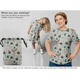 thumbnail image 5 of oneOone Rayon Gray Fabric Text Craft Projects Decor Fabric Printed By The Yard 56 Inch Wide, 5 of 5