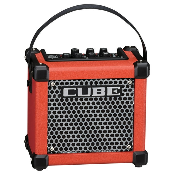 Roland Micro Cube GX Amplificateur de Guitare Combo Ultra Compact à Piles, Rouge