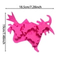 thumbnail image 2 of Witch Shaped Silicone Ice Cube Tray Easy Release Nonstick Mold for Halloween Cocktails & Whiskey 6-Cavity 7.5 x 7.3 Inches, 2 of 6