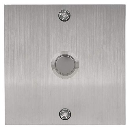 Waterwood Sonnette Carrée en Acier Inoxydable - Bouton-Poussoir Moderne Câblé