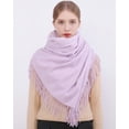 thumbnail image 5 of Women Scarf Pashmina Shawls and Wraps Lavender Long Large Winter More Warm Thicker Scarves Lavender, 5 of 7