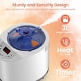 thumbnail image 4 of Fmxomd Portable Inverter Generator Quiet and Lightweight Spa Generator&nbsp;With Remote Control and Timer Display, 110V&nbsp;US-Plug, White, 4 of 9