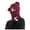 Wine, variant on Diufon Women's Pattern Knitted Hat Winter Warm Brim Beanie Hats with Flap Thickened Button Outdoor Ski Cap