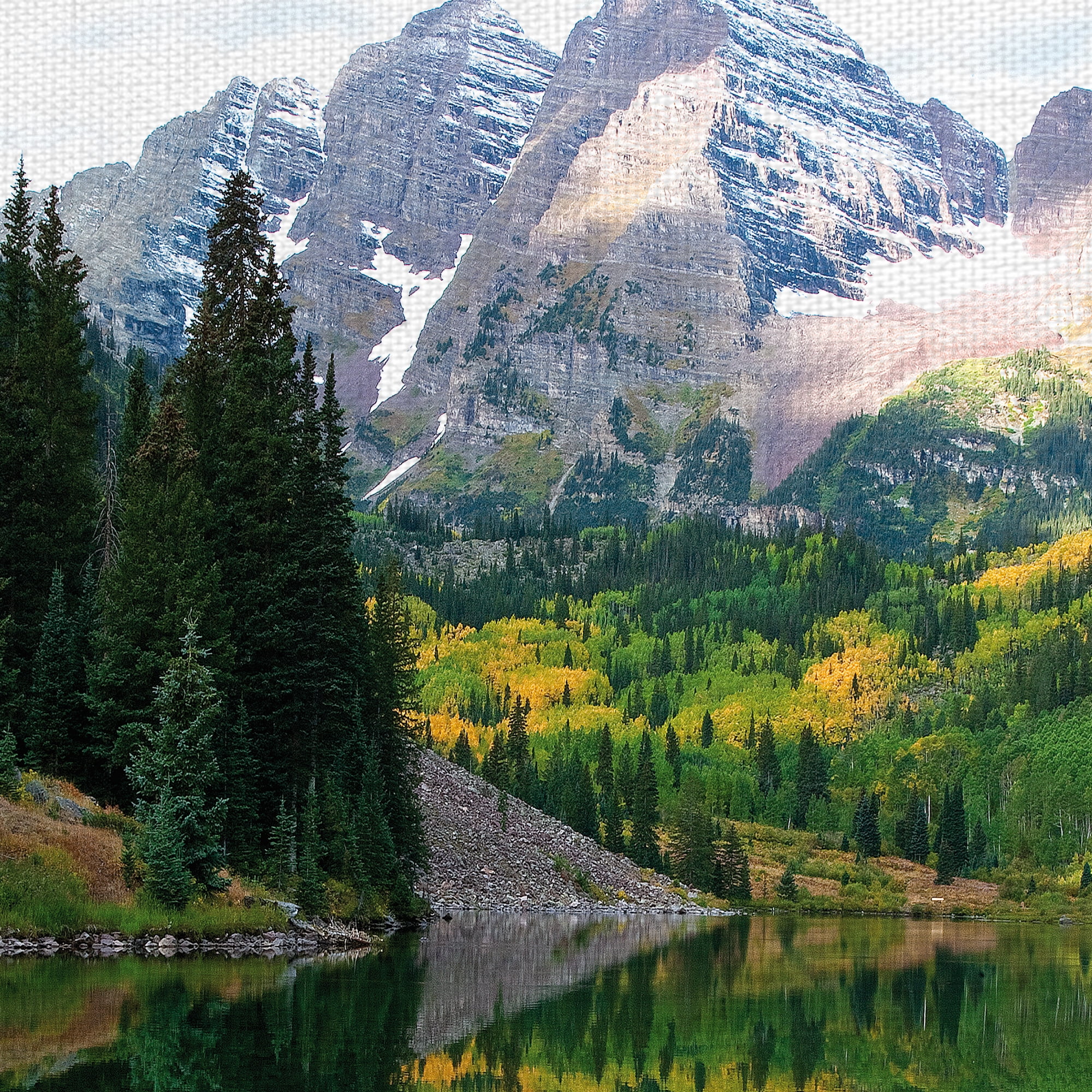 Masterpiece Art Gallery America the Beautiful Mountain & Lake by Robin Constable Hanson Canvas Photo Art Print 22" x 28"