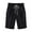 Black, variant on Erwazi Bermuda Shorts for Women Casual Summer Elastic Waist Knee Length Loose Plus Size Lounge Shorts with Drawstring Pockets
