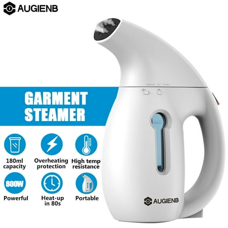 AUGIENB Garment Steamer Handheld Iron Clothes Steamer Portable Home Travel Fabric Small Steamer Removable Water Tank Vertically Horizontally Steam