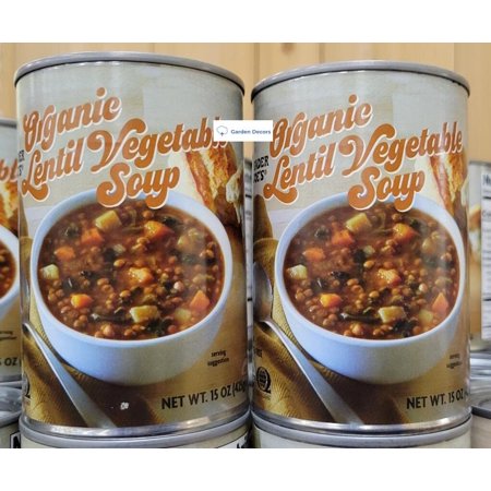 Organic Lentil Vegetable Soup 15oz 425g (Two Cans)