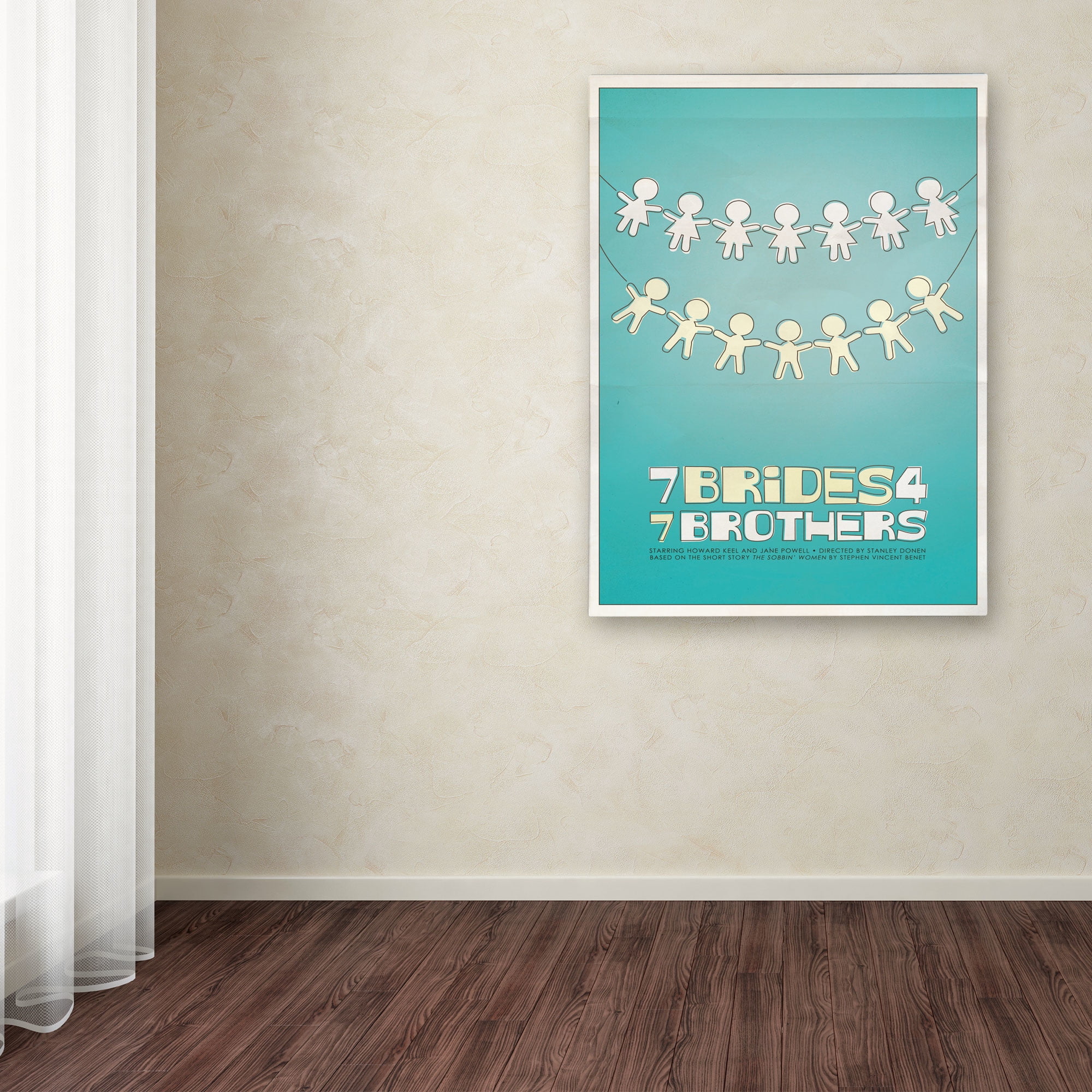 Trademark Fine Art "Seven Brides for Seven Brothers" Canvas Art by Megan Romo