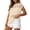 Beige, variant on Casual Round Neck Short Sleeve Mesh Hollow Out Knit Pullover Sweater for Everyday Use and Wardrobe, RD2, XXL