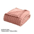 thumbnail image 4 of Soft Decorative Fuzzy Bubble Faux Rabbit Fur Throw Blanket for Couch, Cute Plush Thick Warm Fluffy Blanket, Luxury Cozy Puffy Shaggy Comfy Furry Blankets 39.4*59.1in(Pink), 4 of 6