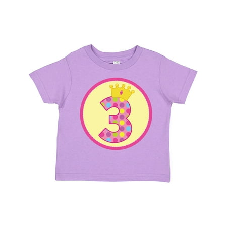 

Inktastic Princess 3rd Birthday Gift Toddler Toddler Girl T-Shirt